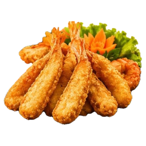 Frittierte Garnelen im Teigmantel mit Chilisauce