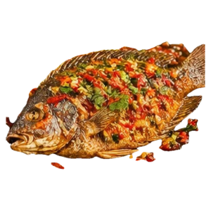 Gebratener Tilapia mit Chilisauce