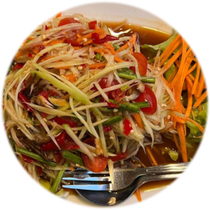 Som Tam, grüner Papayasalat