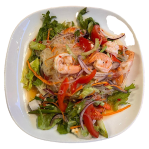 Yam Whun Sen, Glasnudelsalat mit Garnelen